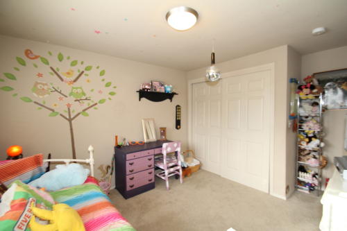 Lower level fireplace